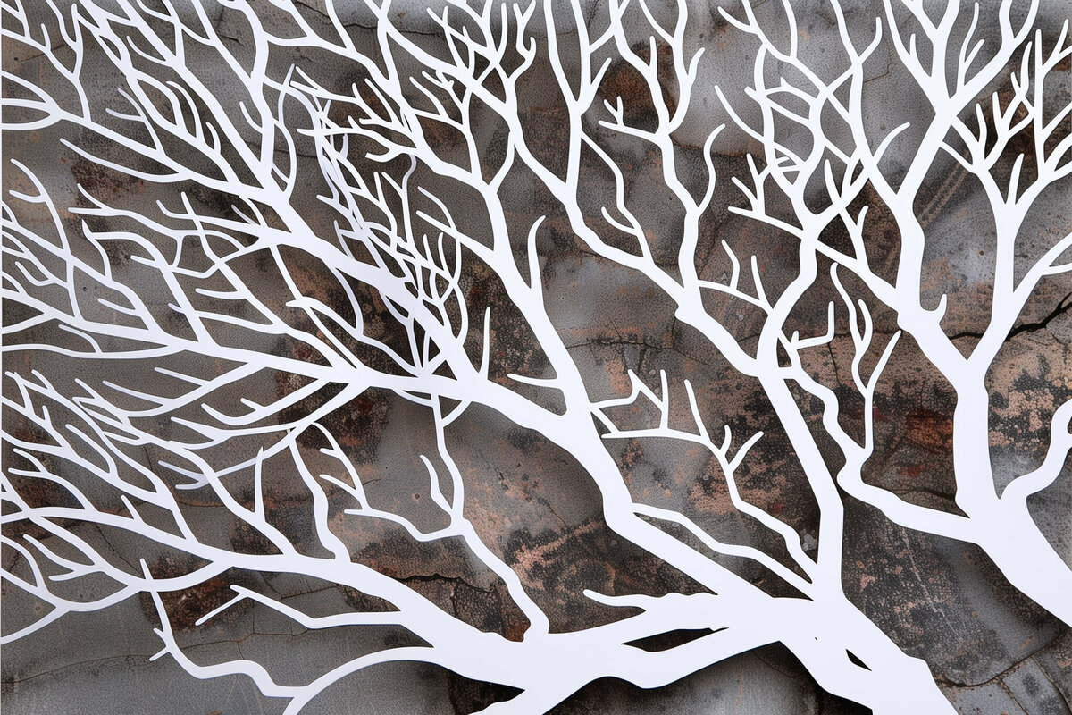 Σετ των 3 Intra απο ξύλο plywood 3mm-4mm πάχος - Διακοσμητικό πρότυπο πάνελ κοπής λέιζερ  Δίασταση 20x20 cm INTRAFABR-92402941