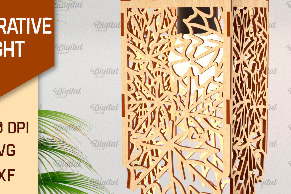 Intra απο ξύλο plywood 3mm-4mm πάχος - Διακοσμητική ελαφριά . Ξύλινο Φωτιστικό Δίασταση 30x20 cm INTRAFABR-103468499