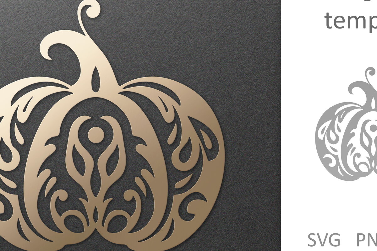 Intra απο ξύλο plywood 3mm-4mm πάχος - Διακοσμητικό κομμένο  Mandala Pumpkin  Δίασταση 30x30 cm INTRAFABR-81426704