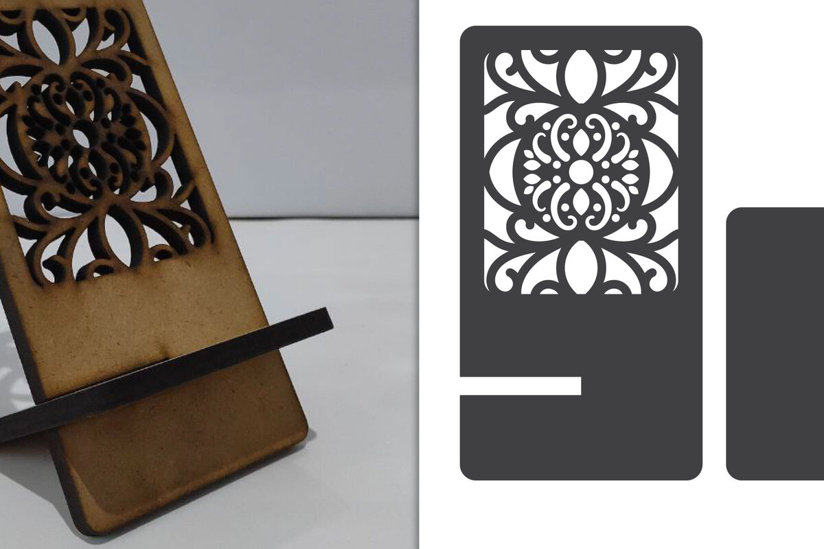 Intra απο ξύλο plywood 3mm-4mm πάχος - Διακοσμητική θήκη τηλεφώνου Lasercut Δίασταση 30x20 cm INTRAFABR-115984321