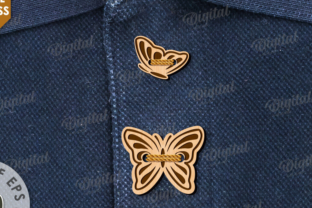 Intra απο ξύλο plywood 3mm-4mm πάχος - Διακοσμητικά Ξύλινα Κουμπιά Κοπή Laser Δίασταση 30x20 cm INTRAFABR-113842864