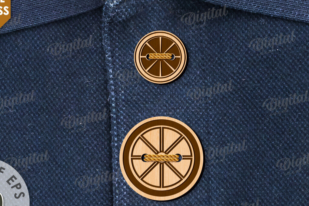 Intra απο ξύλο plywood 3mm-4mm πάχος - Διακοσμητικά Ξύλινα Κουμπιά Κοπή Laser Δίασταση 30x20 cm INTRAFABR-113842975