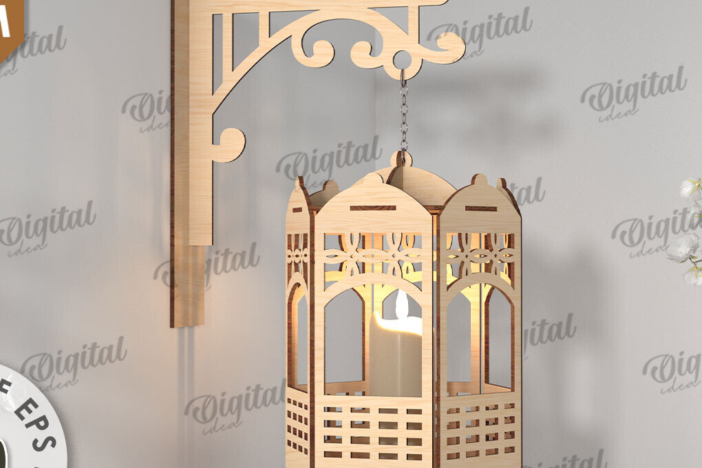 Intra απο ξύλο plywood 3mm-4mm πάχος - Διακοσμητικό Ξύλινο Επιτοίχιο Φωτιστικό Κοπής Laser Δίασταση 30x20 cm INTRAFABR-112210878