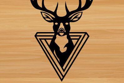 Intra απο ξύλο plywood 3mm-4mm πάχος - Deer Hunting File Cut Laser Art Wall Art  Δίασταση 40x50 cm INTRAFABR-67926138