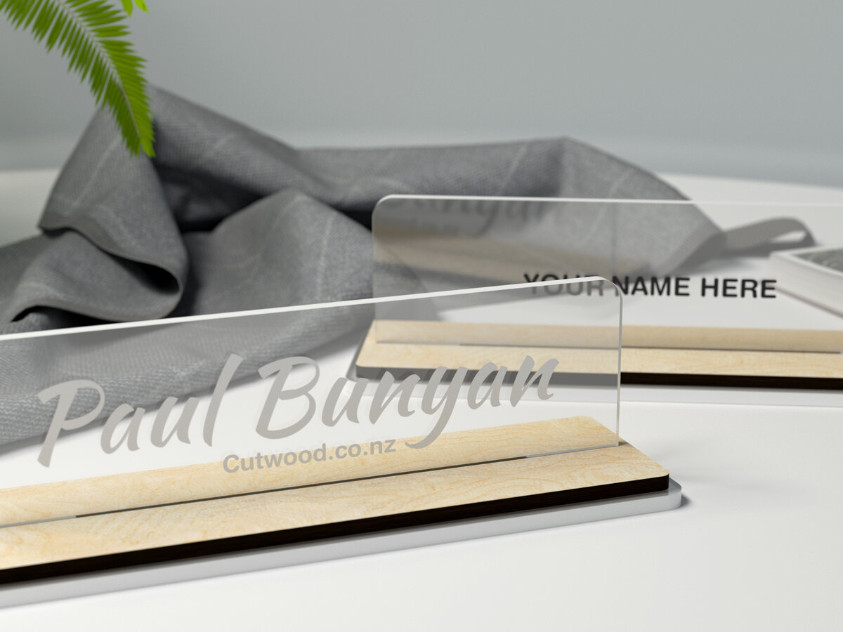 Intra απο ξύλο plywood 3mm-4mm πάχος - Πινακίδα ονόματος γραφείου Δίασταση 30x20 cm INTRAFABR-27408054