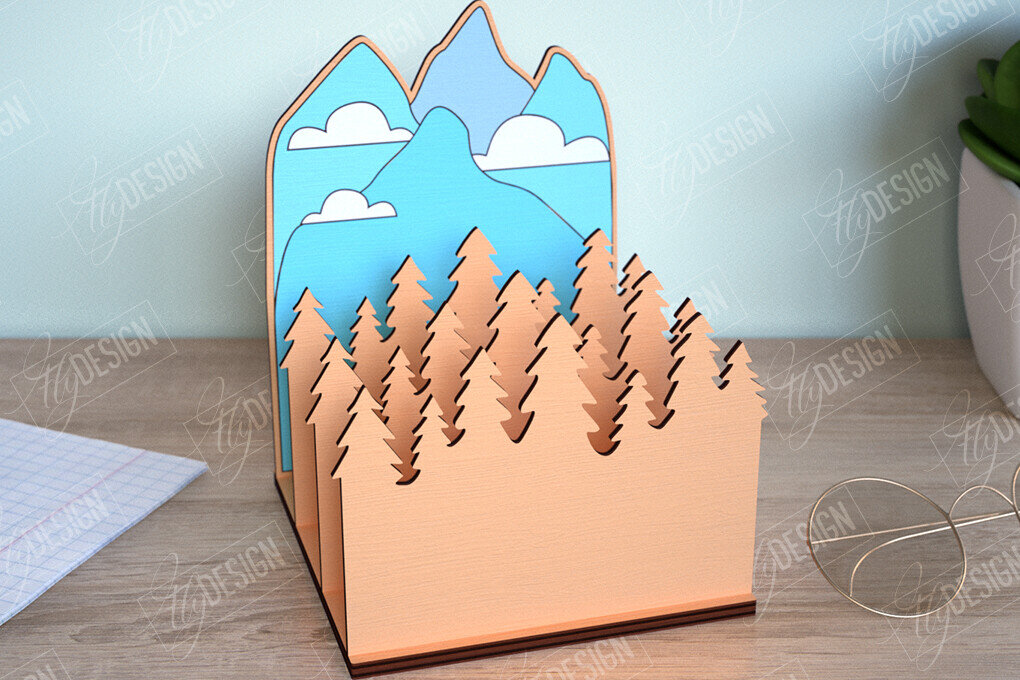 Intra απο ξύλο plywood 3mm-4mm πάχος - Οργανωτής γραφείου | Δάσος |  CNC Δίασταση 30x20 cm INTRAFABR-112656398