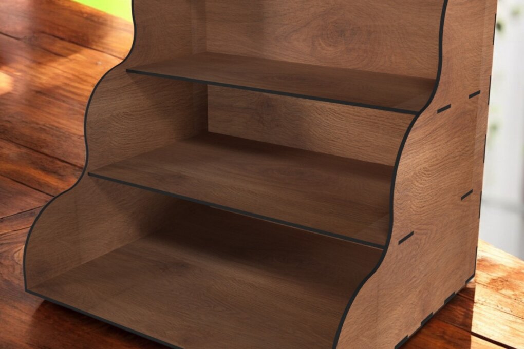 Intra απο ξύλο plywood 3mm-4mm πάχος - Desk Organizer  186 Δίασταση 30x20 cm INTRAFABR-118355487