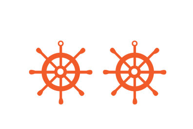 Σετ των 3 Intra απο ξύλο plywood 3mm-4mm πάχος - Λεπτομερής τροχός πλοίου για σκουλαρίκια κοπής με λέιζερ Δίασταση 3x3 cm INTRAFABR-28896315