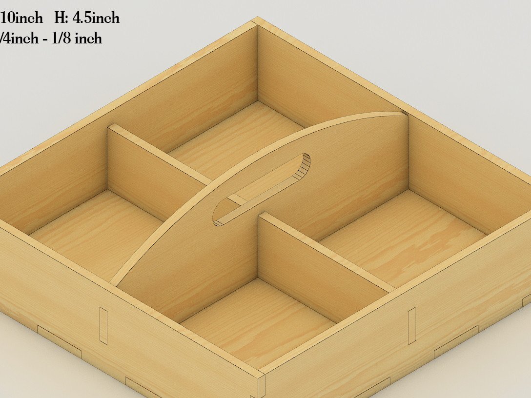 Intra απο ξύλο plywood 3mm-4mm πάχος - Διαφορετικού πάχους Επίπεδος Διαιρεμένος Δίσκος Δίασταση 30x20 cm INTRAFABR-40162594