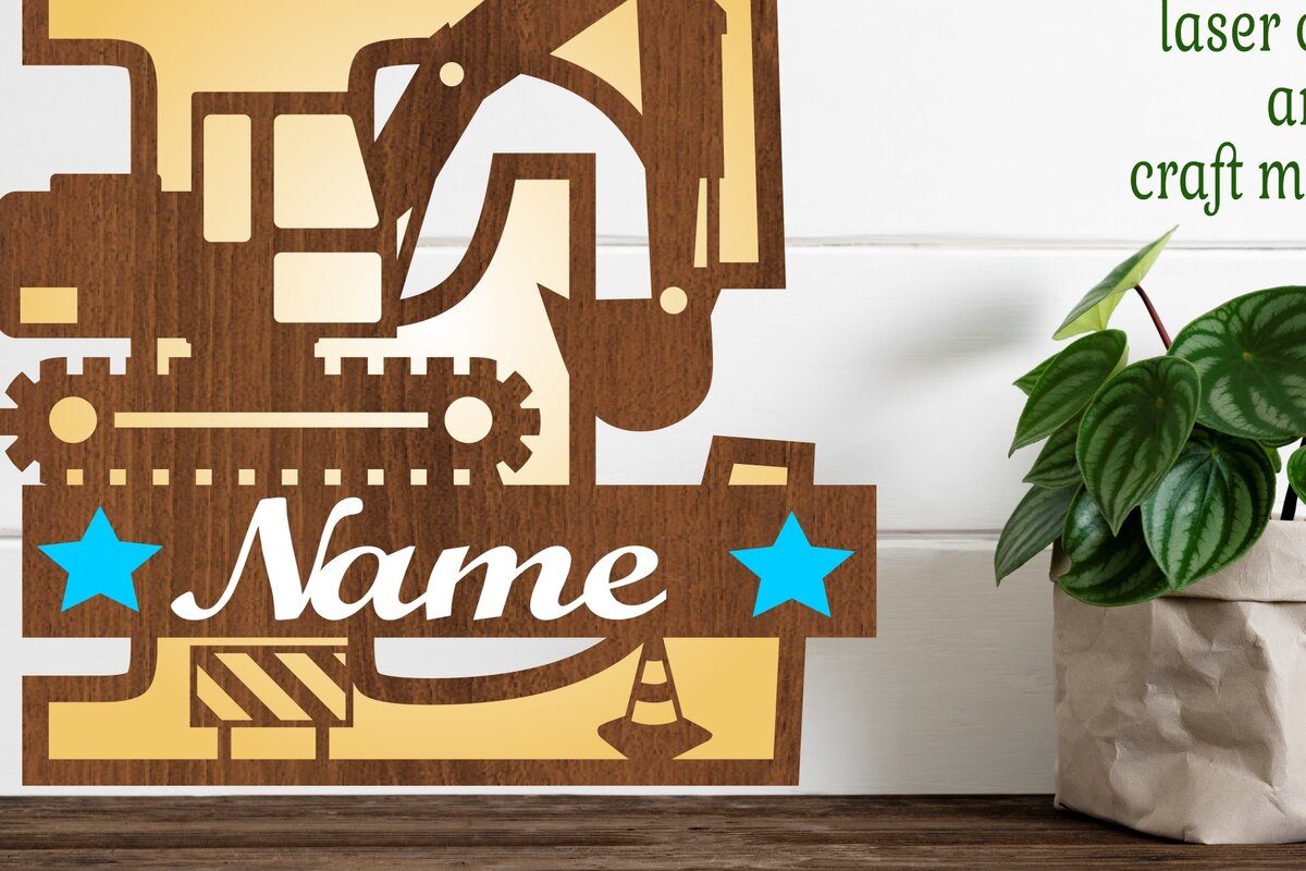 Intra απο ξύλο plywood 3mm-4mm πάχος - Digger Capital Monogram Letter E  Δίασταση 30x20 cm INTRAFABR-72627194