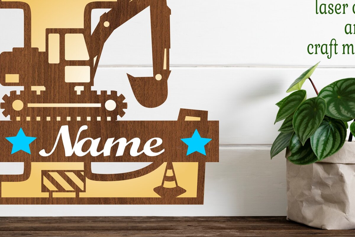 Intra απο ξύλο plywood 3mm-4mm πάχος - Digger Capital Monogram Letter L  Δίασταση 30x20 cm INTRAFABR-72627339