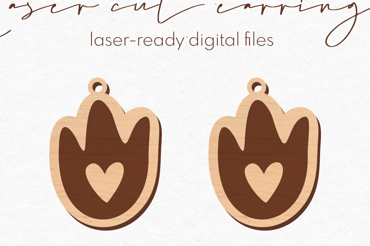 Σετ των 3 Intra απο ξύλο plywood 3mm-4mm πάχος - Σκουλαρίκια με ίχνος δεινοσαύρου |  Δίασταση 3x3 cm INTRAFABR-79348420