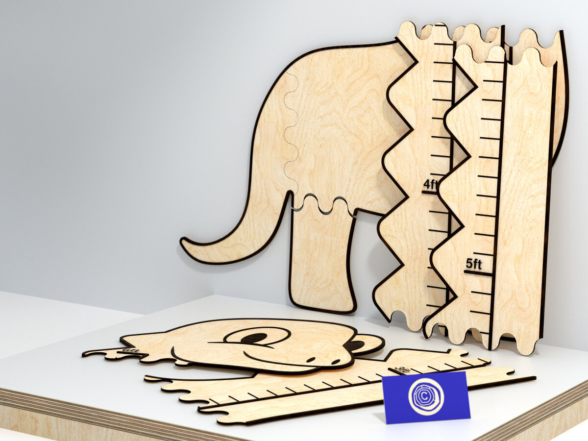 Intra απο ξύλο plywood 3mm-4mm πάχος - Διάγραμμα ανάπτυξης δεινοσαύρων, διάγραμμα ύψους Dino Δίασταση 30x20 cm INTRAFABR-65816371