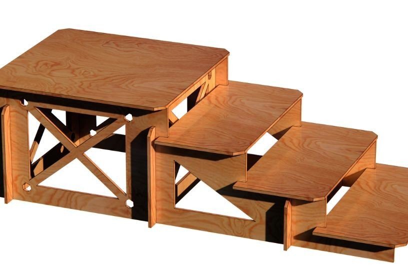 Intra απο ξύλο plywood 3mm-4mm πάχος - Βάση οθόνης Δίασταση 391x175 cm INTRAFABR-34221563