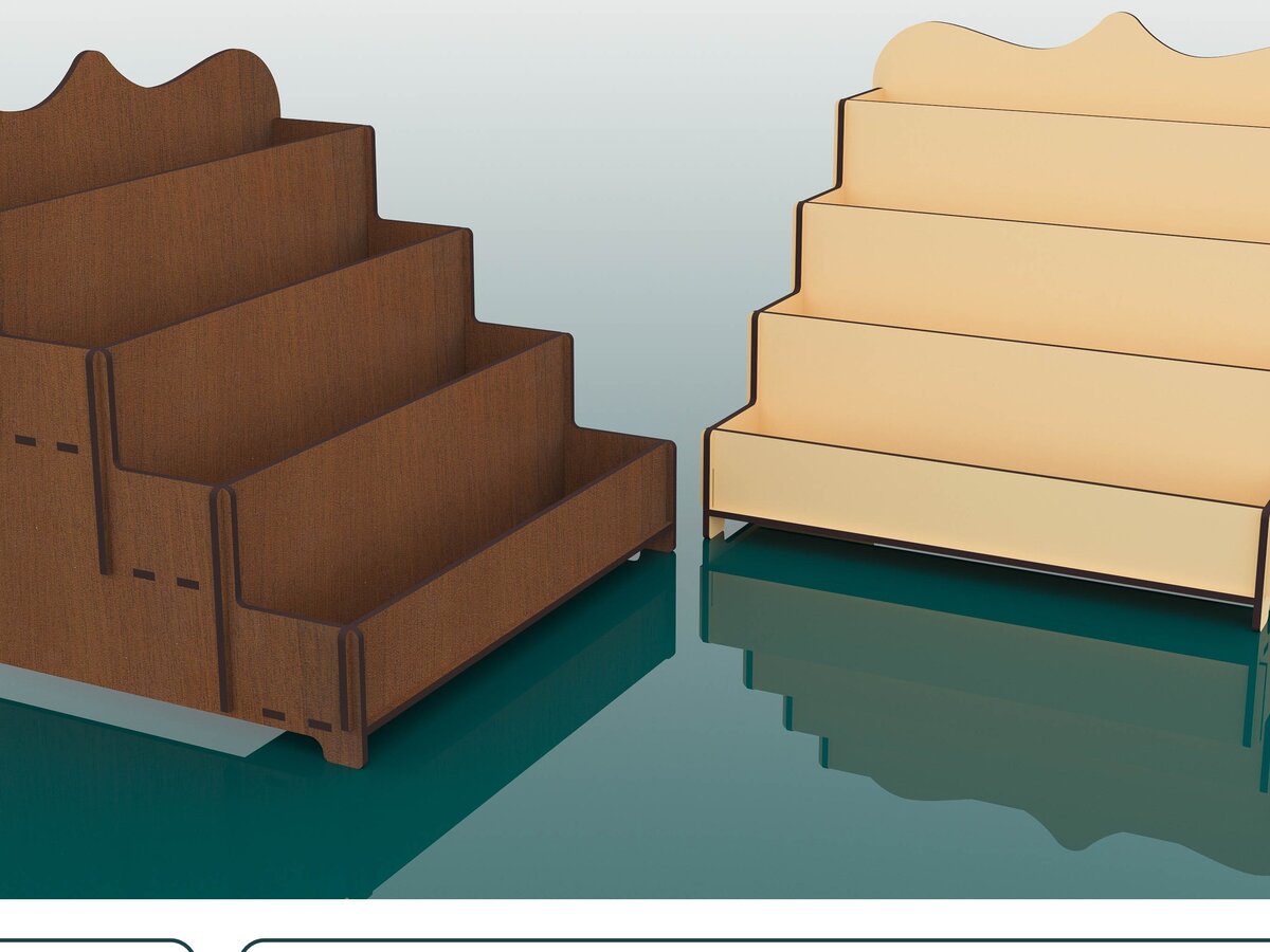 Σετ των 2 Intra απο ξύλο plywood 3mm-4mm πάχος - Εμφάνιση αρχείων  κοπής με λέιζερ βάσης Δίασταση 300x262 cm INTRAFABR-66409163