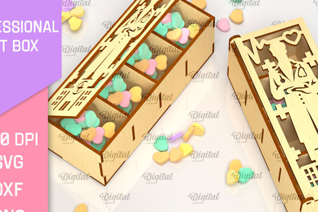 Σετ των 2 Intra απο ξύλο plywood 3mm-4mm πάχος - Doctor Gift Box  Δίασταση 15x15 cm INTRAFABR-98268529