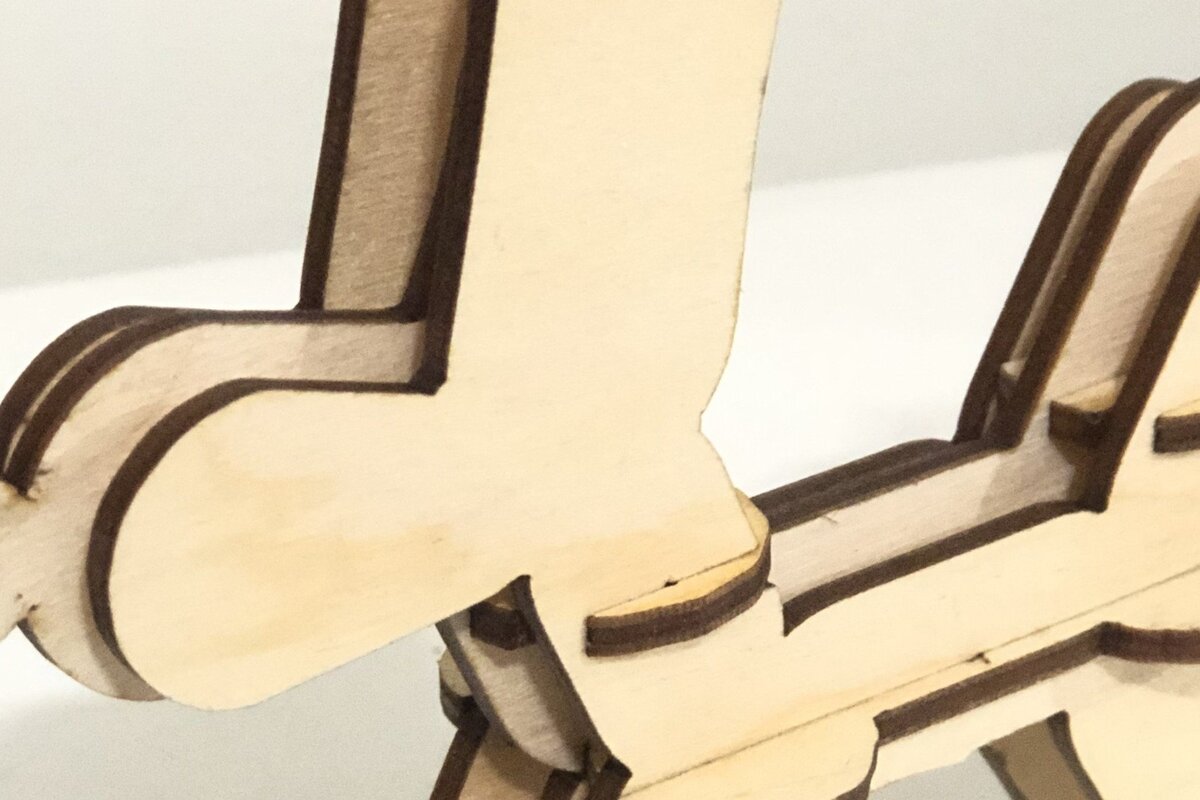 Σετ των 2 Intra απο ξύλο plywood 3mm-4mm πάχος - με μπαλόνι σκύλου Δίασταση 20x20 cm INTRAFABR-36869720