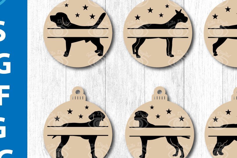 Σετ των 3 Intra απο ξύλο plywood 3mm-4mm πάχος - Σκύλος Χριστουγεννιάτικο Στολίδι Lover Pet Δίασταση 3x3 cm INTRAFABR-46516879