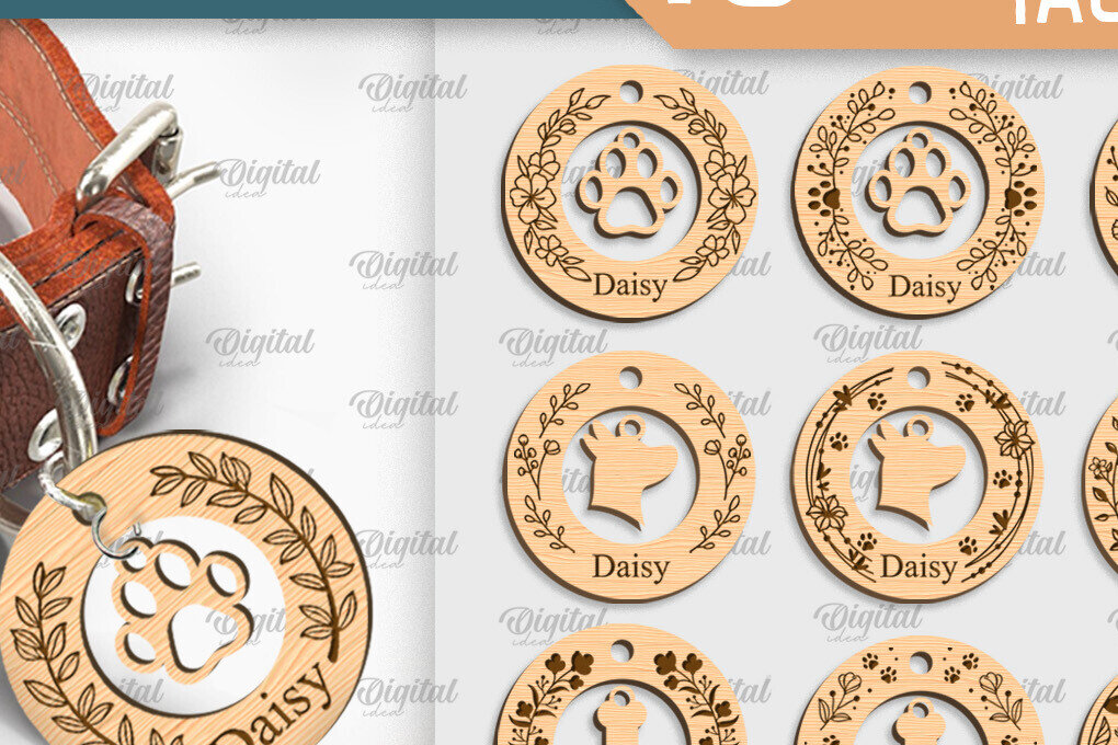 Intra απο ξύλο plywood 3mm-4mm πάχος - Κολάρο σκύλου Δέσμη κοπής με λέιζερ Δίασταση 30x20 cm INTRAFABR-92058212