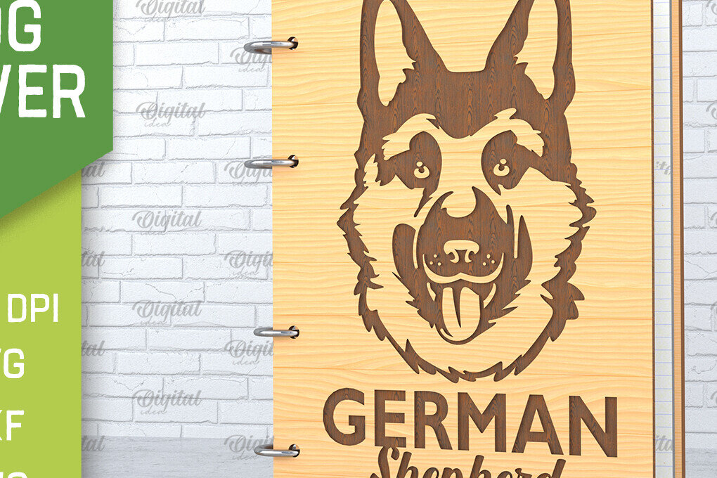 Intra απο ξύλο plywood 3mm-4mm πάχος -  κάλυμμα σκύλου. Γερμανικός Ποιμενικός  Δίασταση 30x20 cm INTRAFABR-89116879