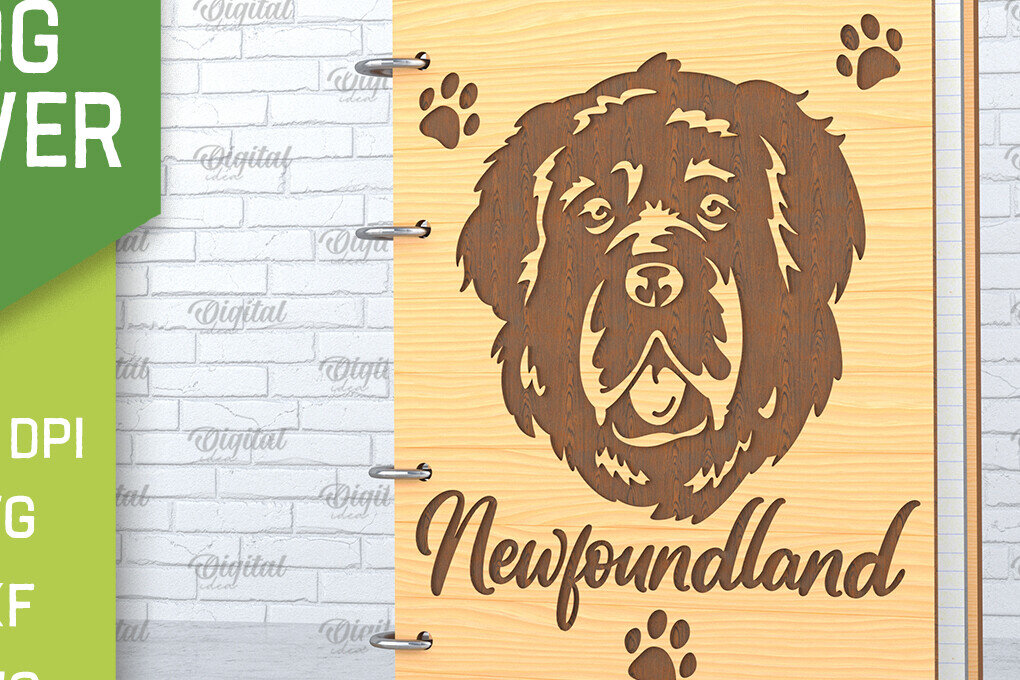 Intra απο ξύλο plywood 3mm-4mm πάχος -  κάλυμμα σκύλου. Newfoundland  Δίασταση 30x20 cm INTRAFABR-89175242