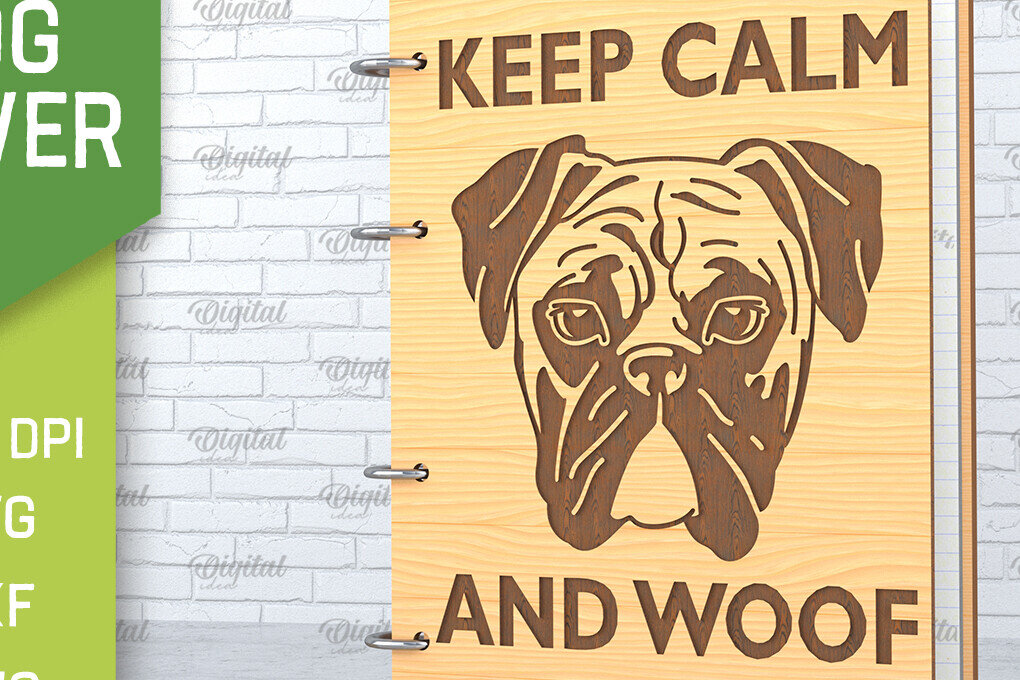 Σετ των 2 Intra απο ξύλο plywood 3mm-4mm πάχος -  κάλυμμα σκύλου. Woof  Δίασταση 30x20 cm INTRAFABR-89115989