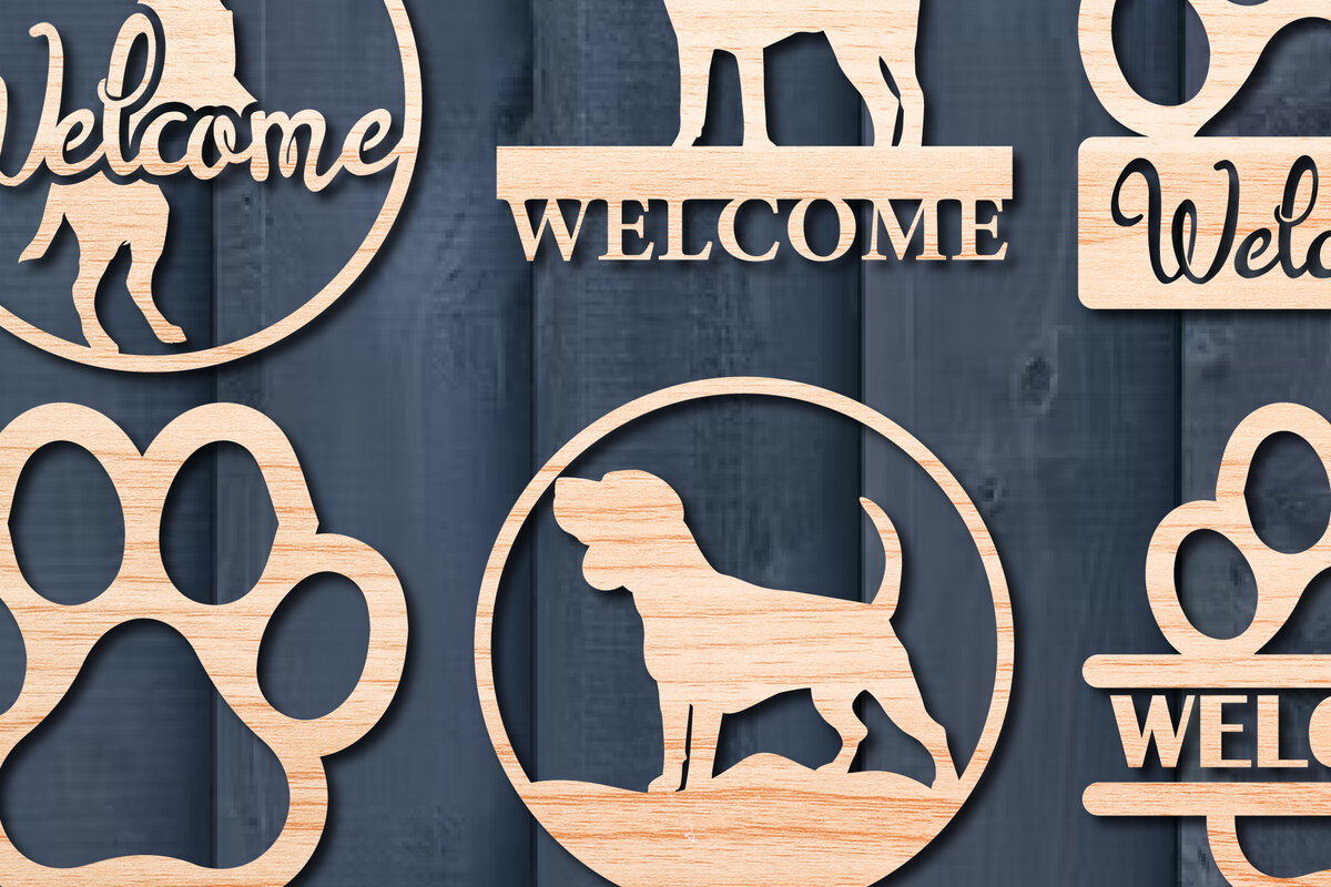 Intra απο ξύλο plywood 3mm-4mm πάχος - Δέσμη κοπής με λέιζερ με σημάδια υποδοχής πόρτας σκύλου Δίασταση 30x20 cm INTRAFABR-26374866