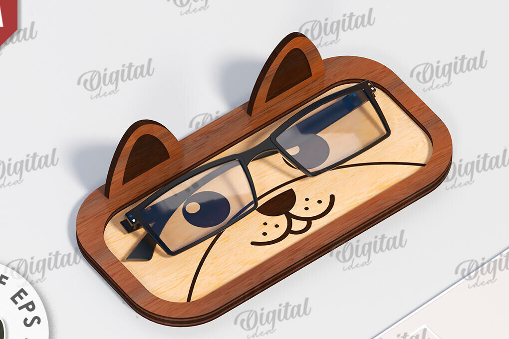 Intra απο ξύλο plywood 3mm-4mm πάχος -  θήκη γυαλιών σκύλου Δίασταση 30x20 cm INTRAFABR-116204179