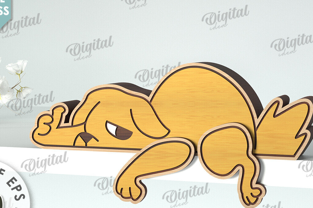 Intra απο ξύλο plywood 3mm-4mm πάχος - Αστεία διακόσμηση με λέιζερ για σκύλους Δίασταση 30x20 cm INTRAFABR-117115050