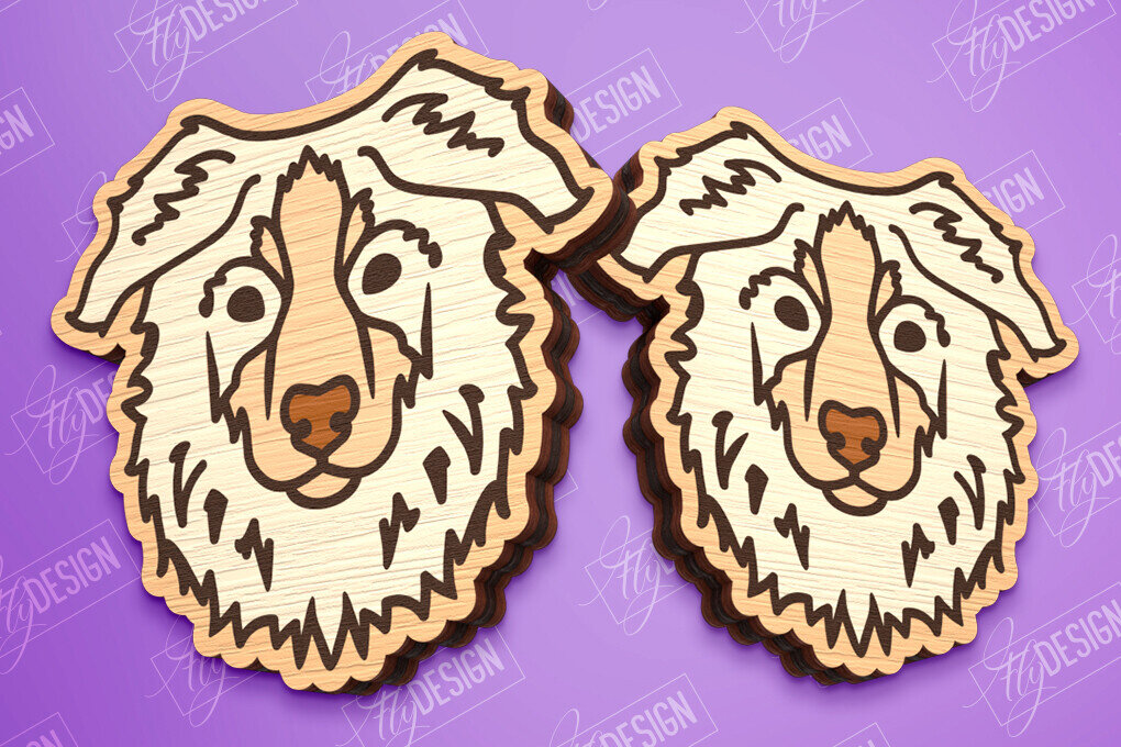 Σετ των 3 Intra απο ξύλο plywood 3mm-4mm πάχος - Πρότυπο σκουλαρίκια σκουλαρίκια κοπής με λέιζερ Δίασταση 3x3 cm INTRAFABR-96135611