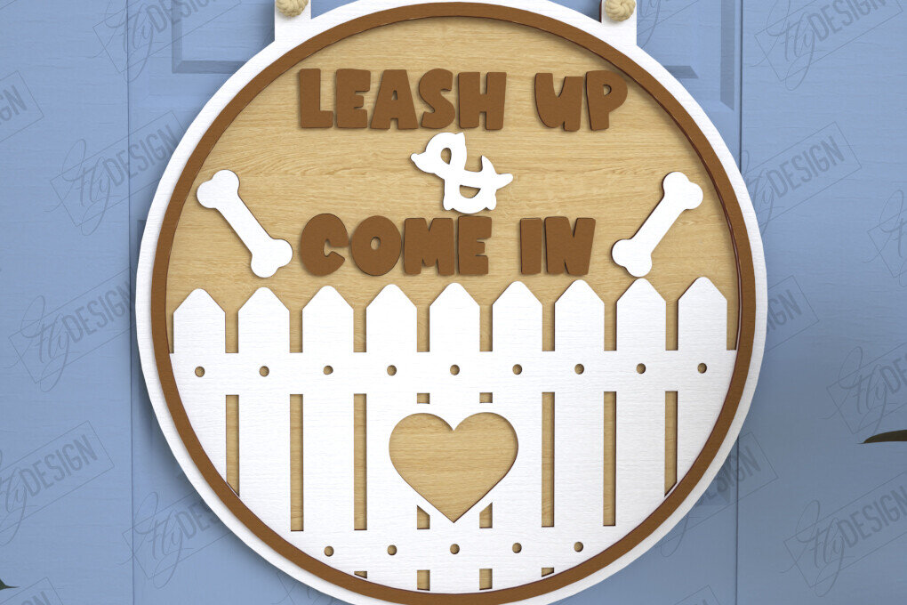 Intra απο ξύλο plywood 3mm-4mm πάχος - Σκύλοι Καλωσορίζουν Άτομα Ανεκτά Σήμα | CNC Δίασταση 30x20 cm INTRAFABR-118475486