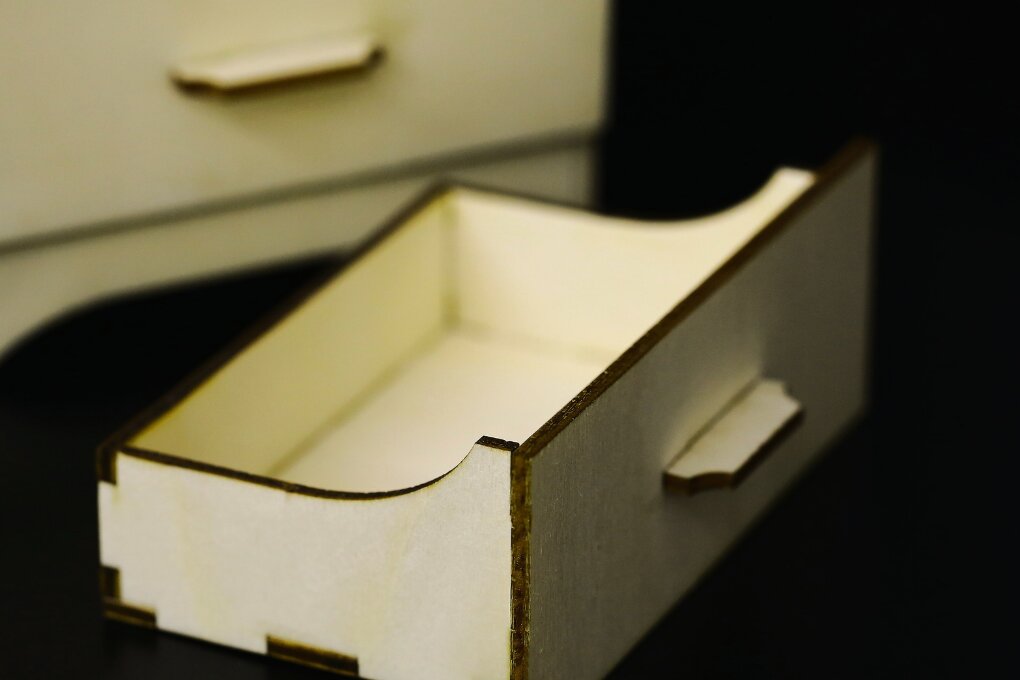 Σετ των 2 Intra απο ξύλο plywood 3mm-4mm πάχος - Κουκλόσπιτο Συρταριέρα, Κουτί κοσμημάτων Δίασταση 20x20 cm INTRAFABR-115533744