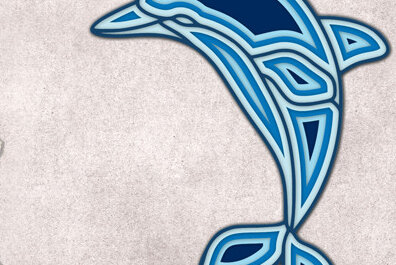 Intra απο ξύλο plywood 3mm-4mm πάχος - Δελφίνι Δίασταση 30x20 cm INTRAFABR-25811862