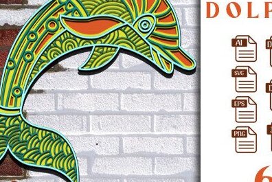 Intra απο ξύλο plywood 3mm-4mm πάχος - Dolphin Laser Cut  Δίασταση 30x30 cm INTRAFABR-35967673