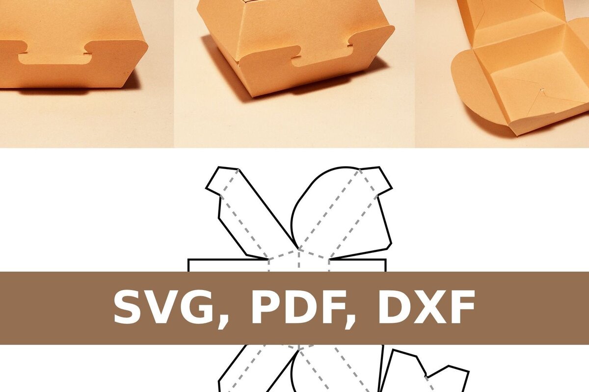 Σετ των 3 Intra απο ξύλο plywood 3mm-4mm πάχος - Κουτί ντόνατ Δίασταση 20x20 cm INTRAFABR-33739186