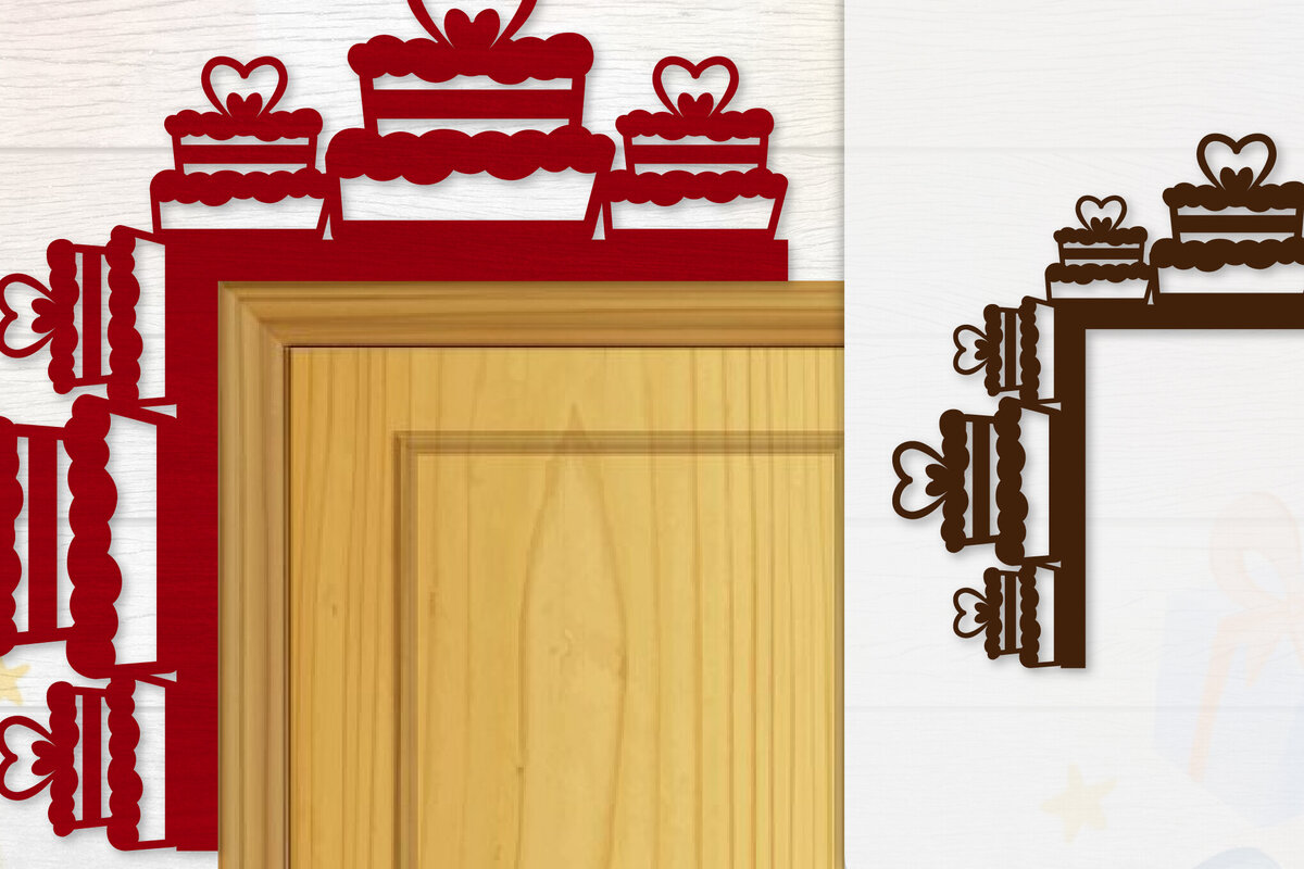 Σετ των 3 Intra απο ξύλο plywood 3mm-4mm πάχος - Γωνιακή πόρτα για Valentine Lasercut Δίασταση 20x20 cm INTRAFABR-114810173