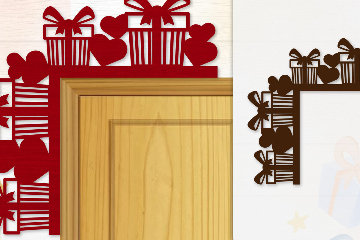 Σετ των 3 Intra απο ξύλο plywood 3mm-4mm πάχος - Γωνιακή πόρτα για Valentine Lasercut Δίασταση 20x20 cm INTRAFABR-114810328