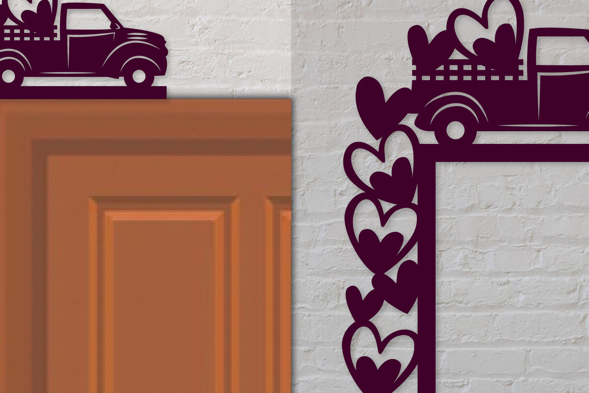 Intra απο ξύλο plywood 3mm-4mm πάχος - Γωνιακή πόρτα του Αγίου Βαλεντίνου Δίασταση 30x20 cm INTRAFABR-89056672