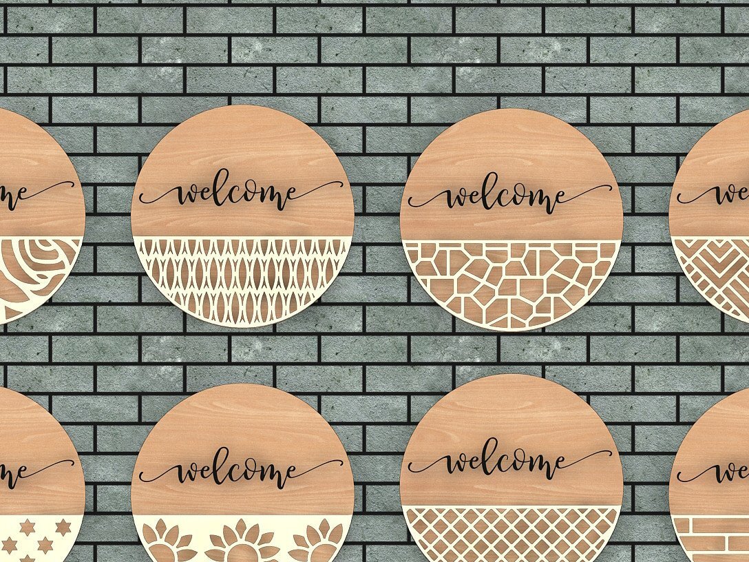 Intra απο ξύλο plywood 3mm-4mm πάχος - Δέσμη κρεμάστρας πόρτας , Πόρτες με σχέδια Δίασταση 30x20 cm INTRAFABR-39970096