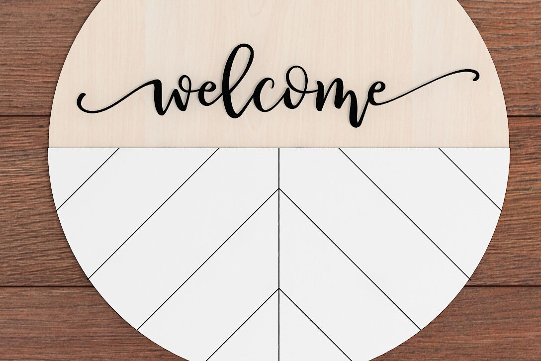 Intra απο ξύλο plywood 3mm-4mm πάχος - Σχέδιο κοπής κρεμάστρας πόρτας / στρογγυλή ανάρτηση 269 Δίασταση 30x20 cm INTRAFABR-53991982