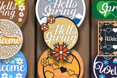 Intra απο ξύλο plywood 3mm-4mm πάχος - Κρεμάστρα πόρτας Laser Cut  Bundle Δίασταση 40x50 cm INTRAFABR-70105659