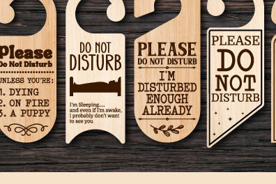 Σετ των 3 Intra απο ξύλο plywood 3mm-4mm πάχος - Δέσμη κοπής με λέιζερ κρεμάστρα πόμολο πόρτας Δίασταση 20x20 cm INTRAFABR-71596463