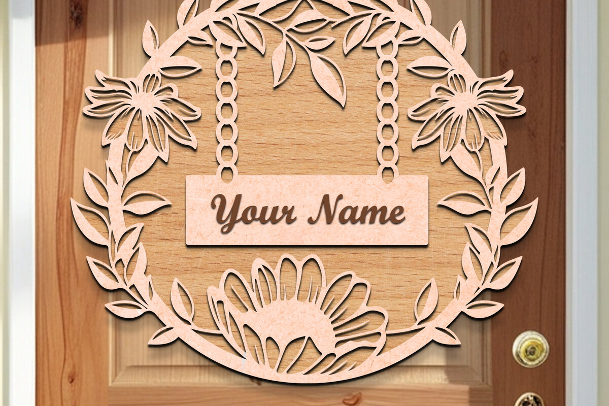 Intra απο ξύλο plywood 3mm-4mm πάχος - Ξύλινα στεφάνια πόρτας  Δίασταση 30x20 cm INTRAFABR-119241789