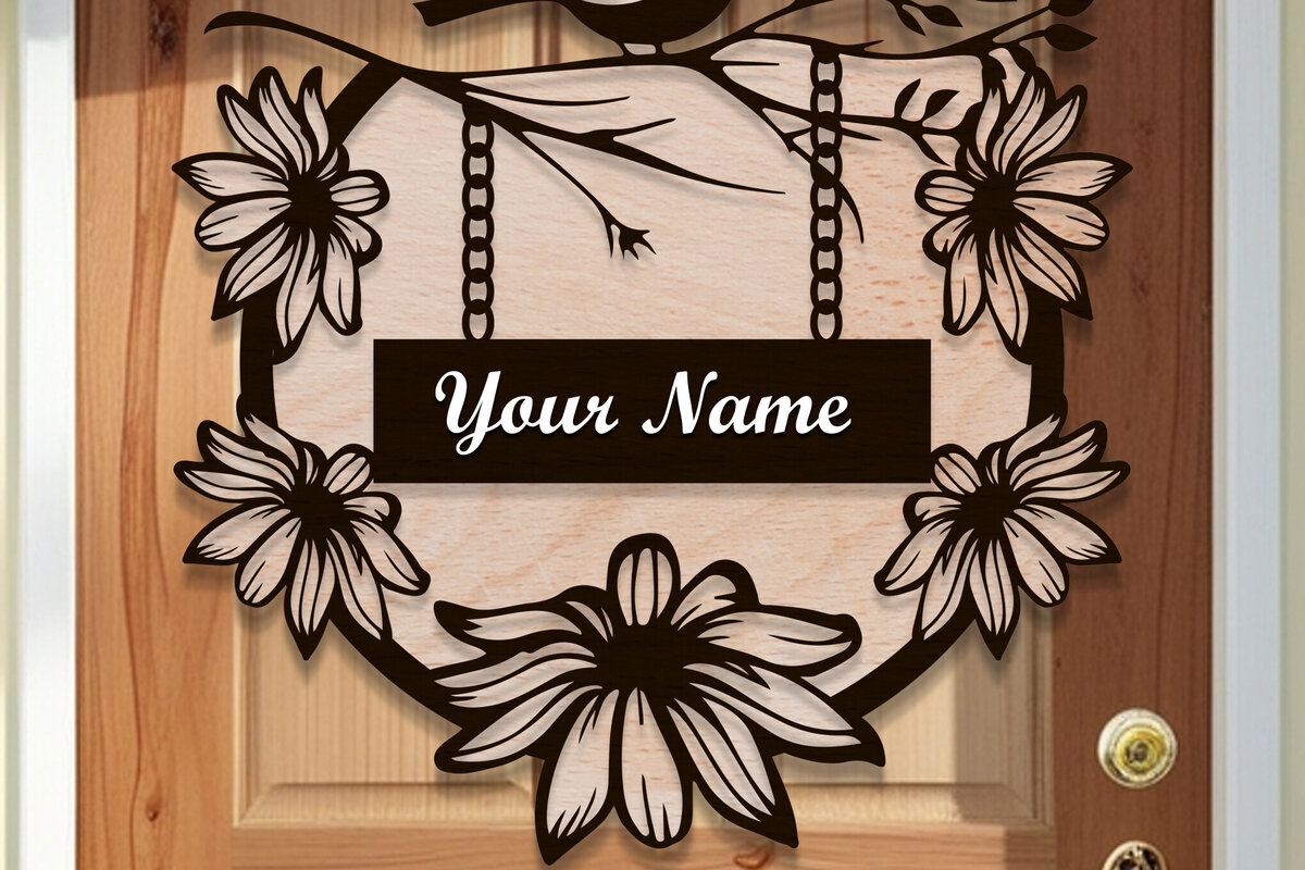 Intra απο ξύλο plywood 3mm-4mm πάχος - Ξύλινα στεφάνια πόρτας  Δίασταση 30x20 cm INTRAFABR-119241779