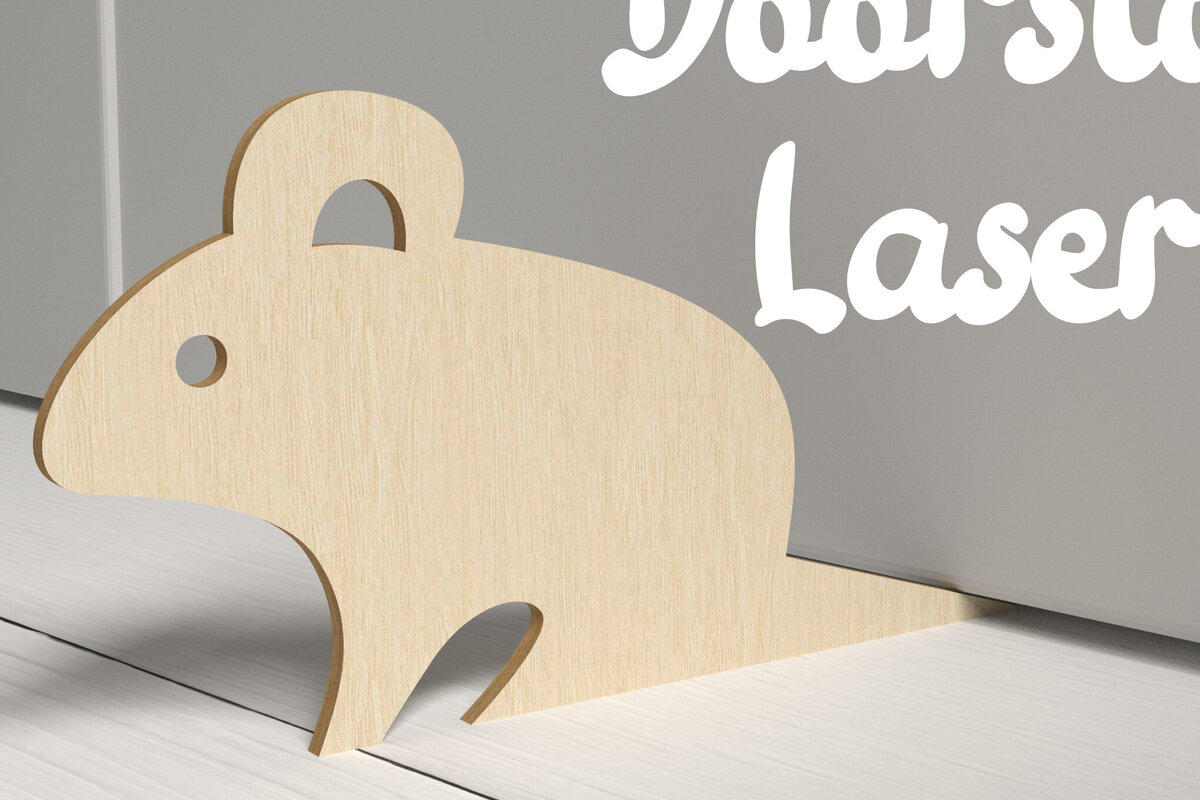 Intra απο ξύλο plywood 3mm-4mm πάχος - Doorstops . Διακόσμηση σπιτιού Doorstop Δίασταση 30x20 cm INTRAFABR-81503453