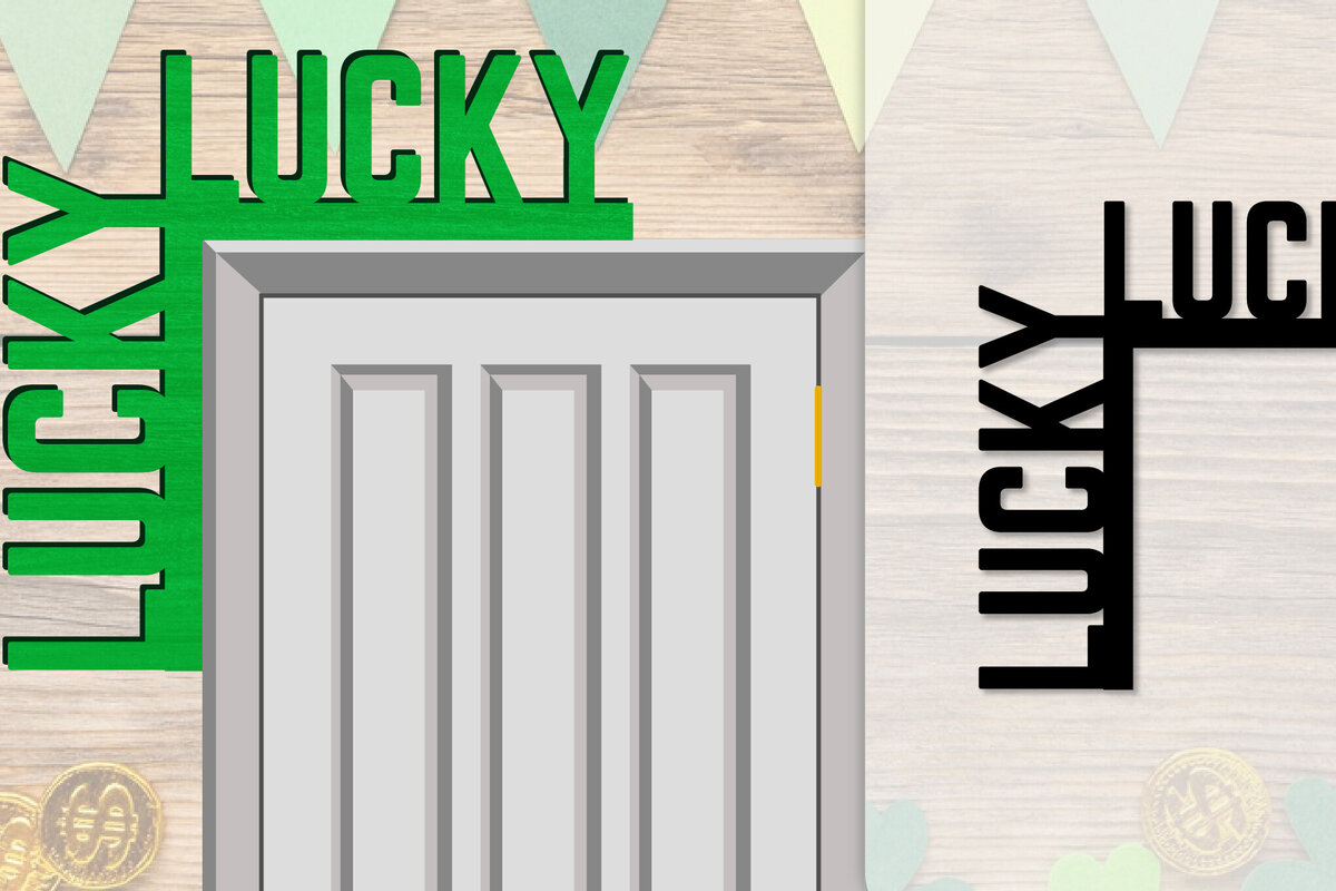 Σετ των 3 Intra απο ξύλο plywood 3mm-4mm πάχος - Dorr Corner St Patrick's Day Lasercut Δίασταση 20x20 cm INTRAFABR-117784958