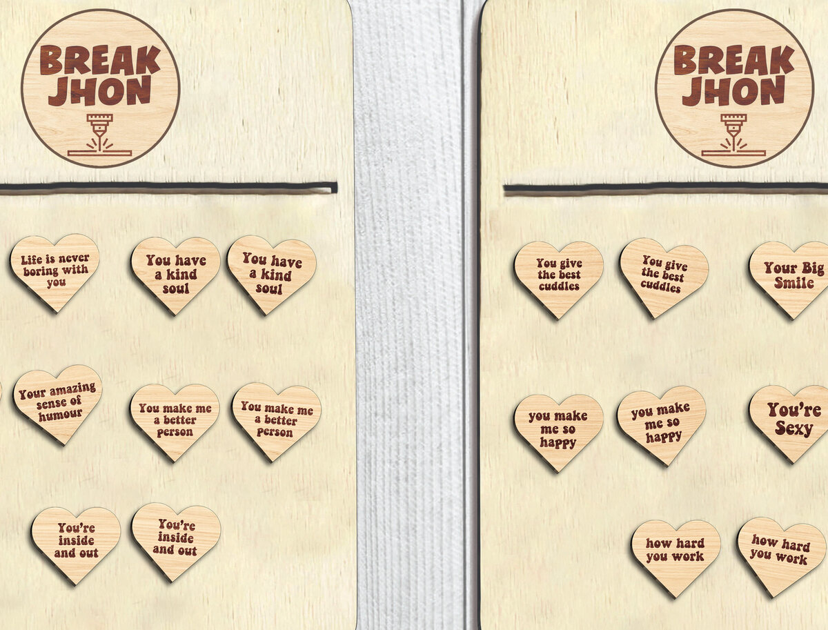 Σετ των 3 Intra απο ξύλο plywood 3mm-4mm πάχος - Διπλό  Emoji Σκουλαρίκια  Δίασταση 3x3 cm INTRAFABR-114048796