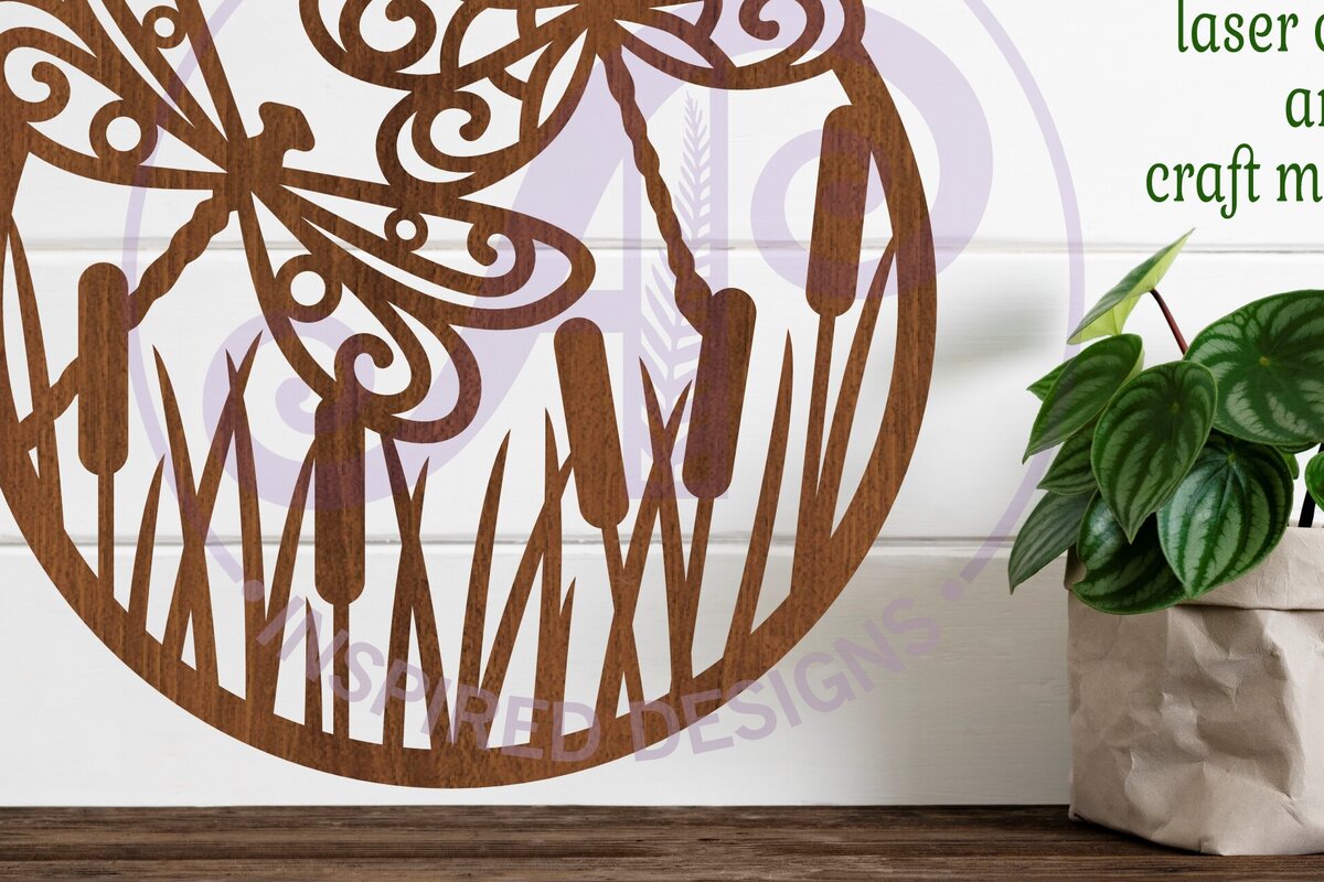 Intra απο ξύλο plywood 3mm-4mm πάχος - Επιγραφή τοίχου Dragonflies,  . Δίασταση 40x50 cm INTRAFABR-93116856