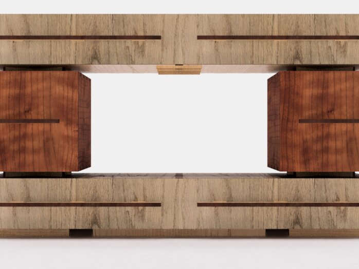 Intra απο ξύλο plywood 3mm-4mm πάχος - Υπερκατασκευή Τραπέζιου Σχεδίου με Συρτάρι Δίασταση 30x20 cm INTRAFABR-116410208