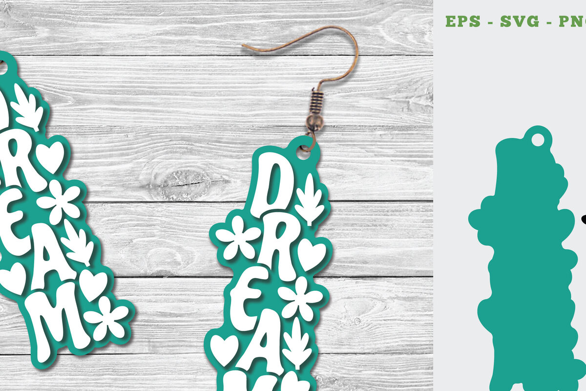 Σετ των 3 Intra απο ξύλο plywood 3mm-4mm πάχος - Σκουλαρίκια Dream Laser Cut  Δίασταση 3x3 cm INTRAFABR-111648067